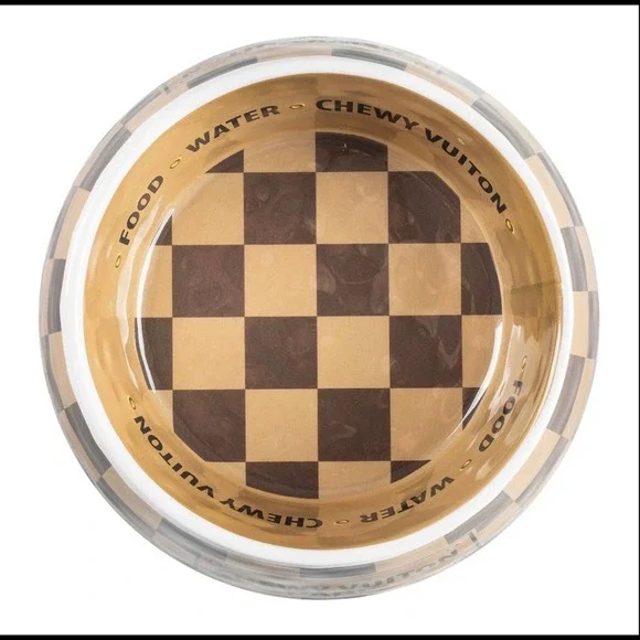 Checker Chewy Medium Bowl Chip-resistant BPA FREE NEW - Picture 2 of 3